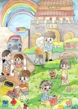 《我的壽州，我的家》 畢景沐 7歲 壽縣縣直機(jī)關(guān)幼兒園  大二班