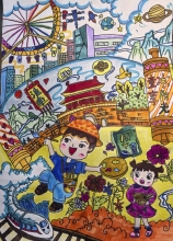 《古城童夢，壽春印象》曹韻琛 9歲 壽縣壽春小學(xué)三（6）班